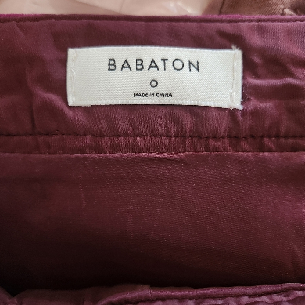 🎉 3/$60 Aritzia Babaton Fuscia Pink Corduroy Pencil Skirt Size 0 - Picture 5 of 10